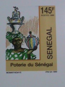 ​SENEGAL STAMP:1989-SC#832  WOMAN CARRYING POTTERY- DELUXE PROOF-SHEET