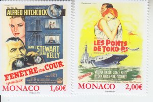 2016 Monaco Kelly Films - Rear Window/ Bridges at Toko-Ri (Scott 2845-46) MNH