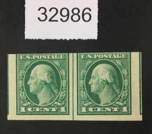 US STAMPS   #481 MINT OG H LINE PAIR   LOT #32986