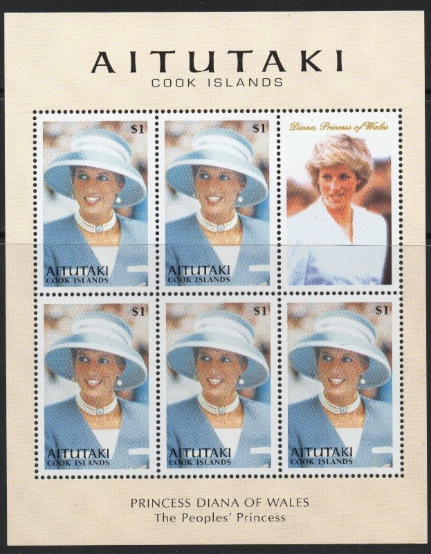 Thematic Stamps - Aitutaki - Diana - Choose from dropdown menu