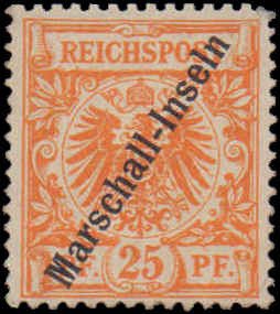 Marshall Islands #5, Incomplete Set, 1897, Hinged