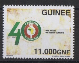 Guinea Guinea 2015 Common Issue Joint Issue ECOWAS ECOWAS 40 years 40 years-