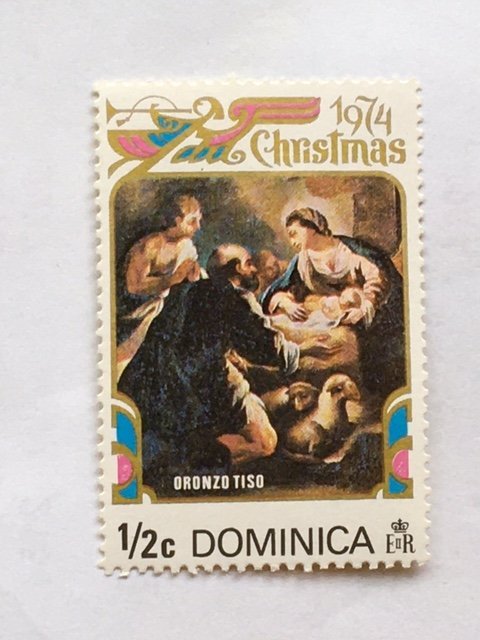 Dominican Rep–1974–Single “Christmas” Stamp –SC# 411 – Used