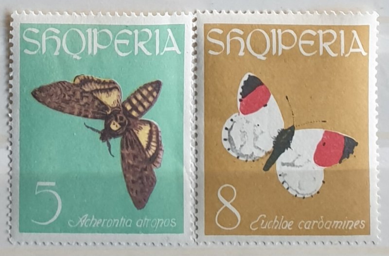 Albania Butterflies Postage Stamps 1963 M/Mint Condition