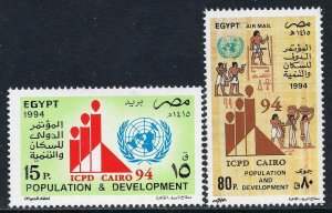 1434 - Egypt 1994 - U.N.- Conference on Population and Development - MNH Set