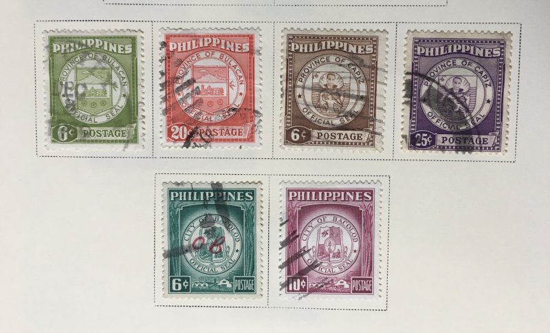 Philippines Post-WW II Lot 1947-69 in Scott Speciality Album CV $71+