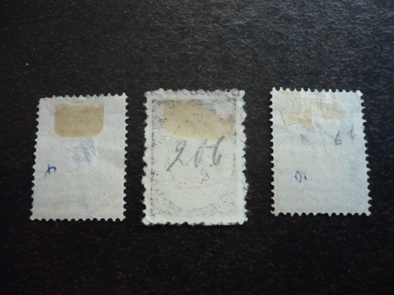 Stamps - Bulgaria - Scott# 15,17,18 - Used Part Set of 3 Stamps