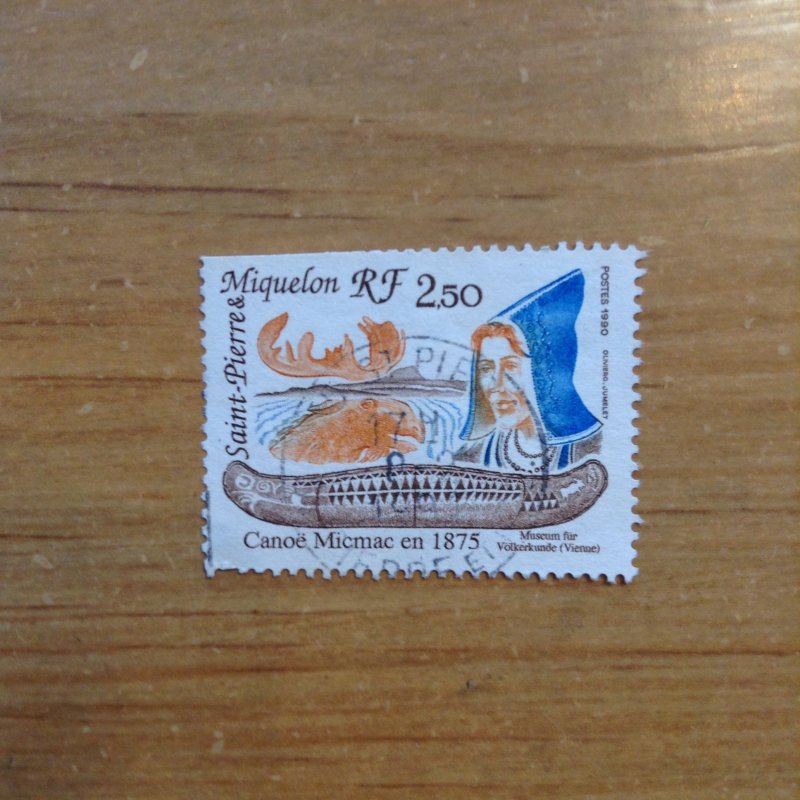 St Pierre & Miquelon SC 550 used