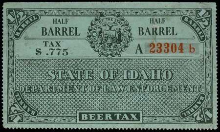 U.S. IDAHO STATE REVENUES B11a  Mint (ID # 27740)