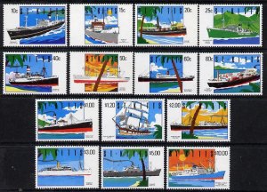 ST. KITTS - 1990 - Ships, Definitives - Perf 14v Set - Mint Never Hinged