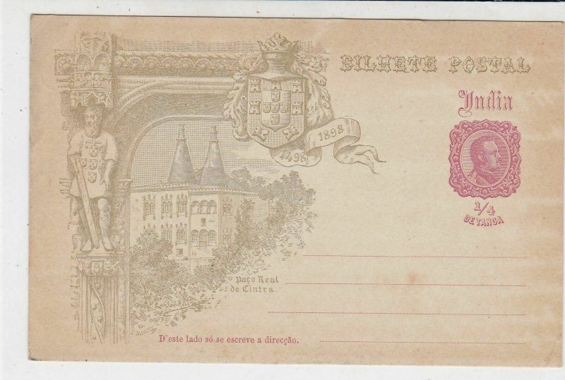 India 1898 Historical Illustration Importer Cancel Stamp Card Rf 35177