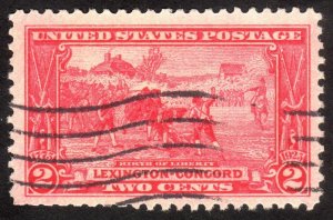 1925, US 2c, Lexington-Concord, Used, Well-Centered, Sc 618