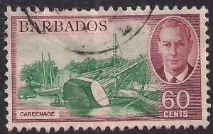 Barbados 1950 KGV1 60ct Careenage SG 280 ( M1396 )