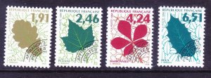 France 2438-41 MNH 1994 Types of Leaves Full Set Very Fine