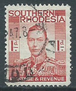 Southern Rhodesia, Sc #43, 1d Used