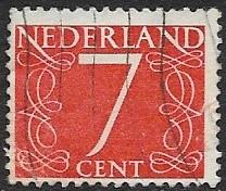 Netherlands - # 343 - Nummeral - 7ct (P4)-2