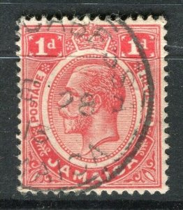 JAMAICA; 1912-20s early GV issue fine used Shade of 1d. value