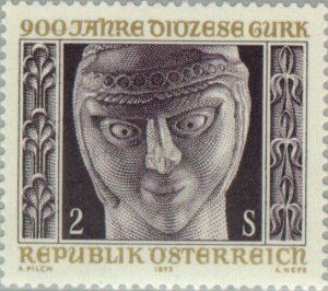 Austria 1972 MNH Stamps Scott 921 Medieval Art 900 Years of Diocese Gurk