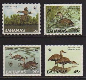 Bahamas 1988 Sc 645-648 WWF set MNH