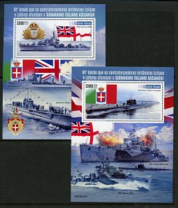 GUINEA BISSAU 2023 80th ANNIVERSARY OF SINKING OF THE ASCANGHI S/S SET MINT NH
