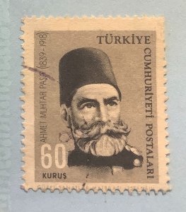 Turkey 1964 Scott 1618 used - 60ks, 125th Birth Anniversary of A. M. Paşa