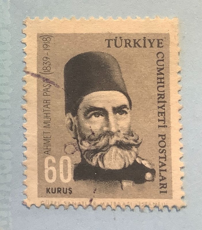 Turkey 1964 Scott 1618 used - 60ks, 125th Birth Anniversary of A. M. Paşa