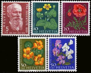 Scott #B287-91 Flowers MNH