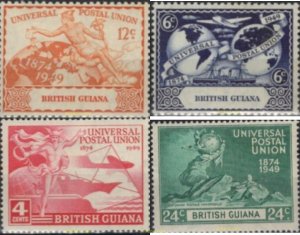714361 MNH GUYANA INGLESA 1949 125 AÑOS DE LA UNION POSTAL UNIVERSAL