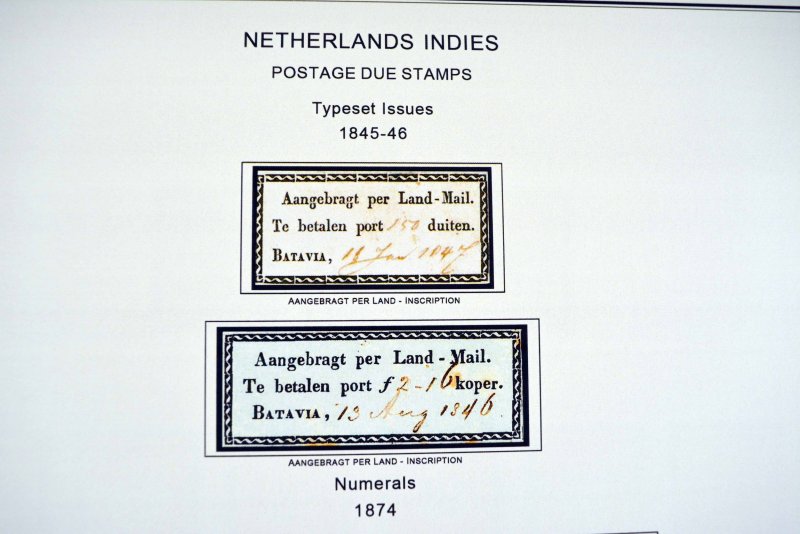 Color Printed Netherlands Indies 1864-1949 Stamp Album Pages (34 Illustr.  Pages)