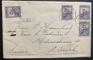 1931 Istanbul Turkey Cover To Zurich Switzerland