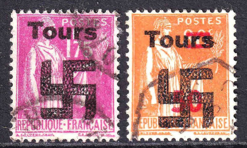 FRANCE TOURS OVERPRINTS CDS F/VF SOUND #1
