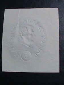 ​UNITED STATES-1962-SC#U544 ABRAHAM LINCOLN CUT SQUARE ENVELOPE  USED