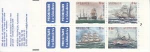 Sweden 1999 MNH Sc #2342a Swedish ships australia 99 Complete booklet