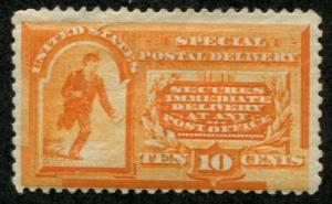 USA SC# E3 Specail Delivery Runner 10c sm tear Mint hinged