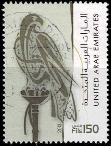 United Arab Emirates Sc.#1082-3 used Falcon (Falco sp.)