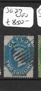 CEYLON (PP0302B) CHALON QV  2/-  SG 27    VFU