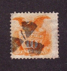 United States stamp #116, used, fancy cancel,  CV $110.00
