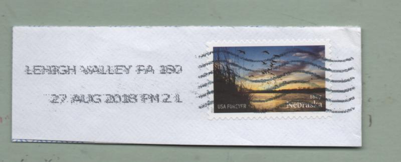 5179 used   single on paper with a Lehigh Valley PA cancel