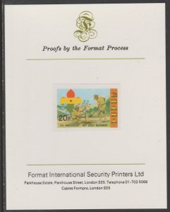 GHANA 1982  75th ANNIV of SCOUTING  imperf on FORMAT INTERNATIONAL PROOF CARD