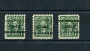 ?PRECANCEL PERFIN P-5-231-P7 PD. Co. Cat $10+ used Canada, PICK ONE ONLY