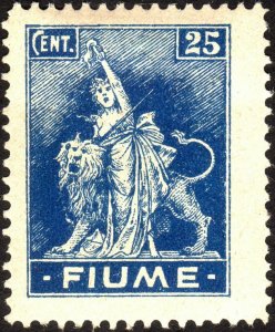 1919, Fiume 25c, MH, Sc 33