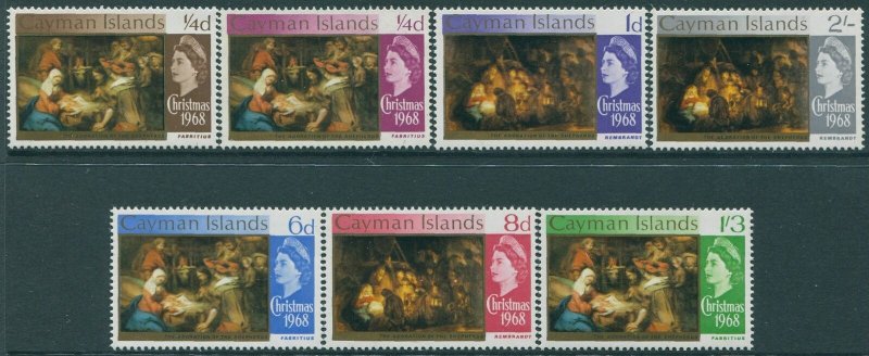 Cayman Islands 1968 SG215-220 Christmas set MNH 