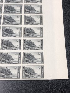 US 762 Acadia Imperf Sheet Of 50 Mint No Gum As Issued - SUPERB.