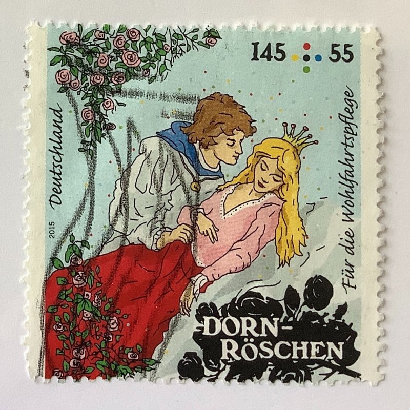 Germany 2015 Scott B1100 used - Sleeping Beauty by the Brothers Grimm