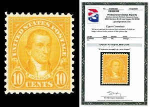 Scott 642 1927 10c Monroe Rotary Press Mint Graded XF-Sup 95 NH with PSE CERT