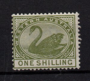 Western Australia 1885 1/- olive green SG102 mint MH WS36801