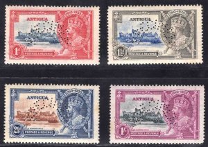 MOMEN: ANTIGUA SG #91s-94s SPECIMEN 1935 MINT OG H £110 LOT #66533