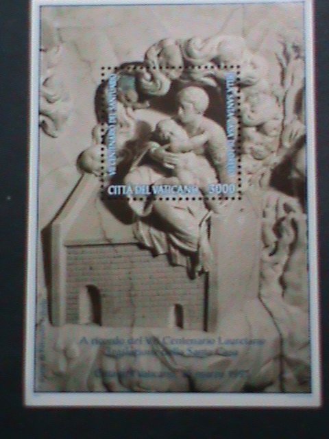 ​VATICAN CITY-1995 SC#  977  MARBLE CARVING-HOLLY HOUSE OF LORETO  MNH S/S VF