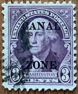 Canal Zone #115 Used Single Overprint George Washington SCV $.65 L48