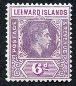 Leeward Is SG109ab 6d Deep Dull Purple and Bright Purple BROKEN E M/M Cat 600